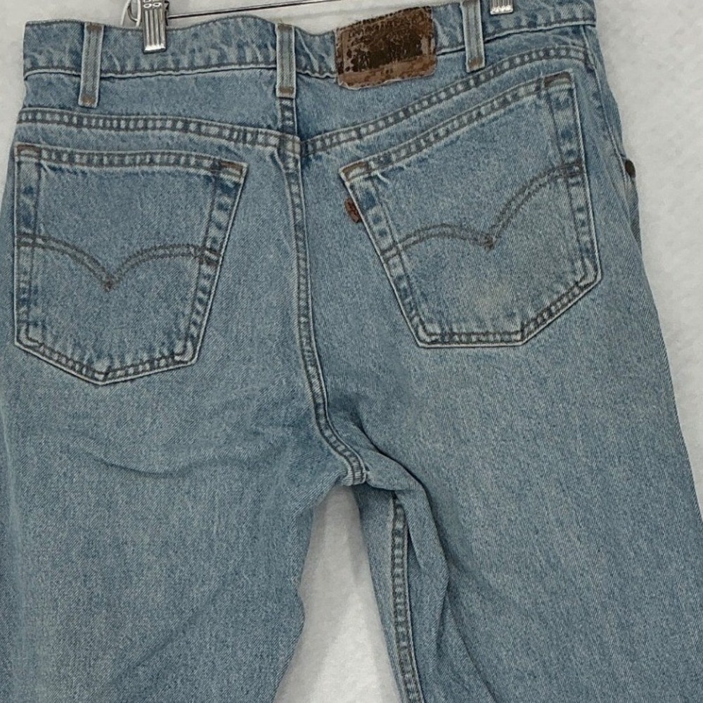 Levi Strauss Signature 545 Jeans Mens 31x30 Light Blue Loose Fit Denim - Picture 8 of 10